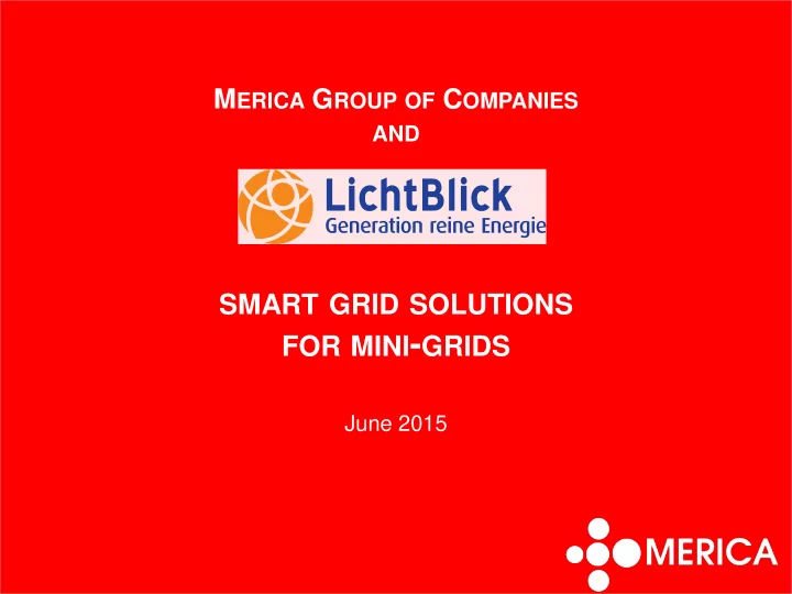 smart grid solutions