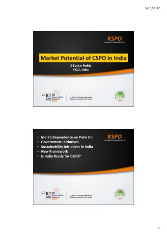 Indias Dependence on Palm Oil  Government Initiatives  Sustainability Initiatives in