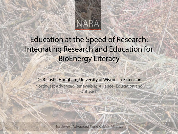 education at the speed of research integrating research