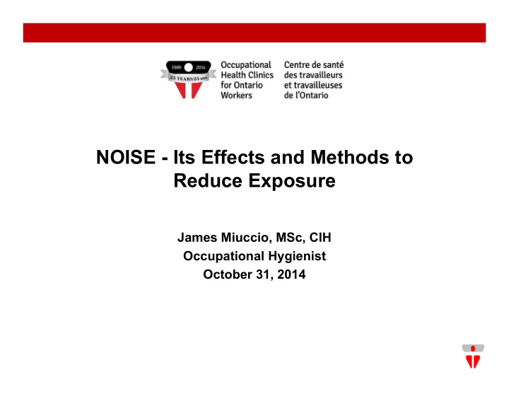noise its effects and methods to reduce exposure