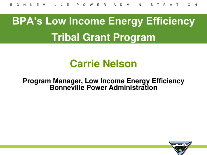 tribal grant program