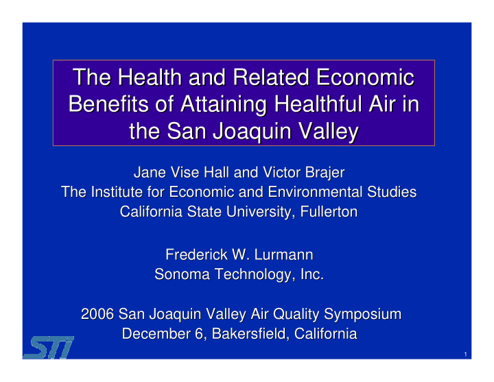 the health and related economic the health and related
