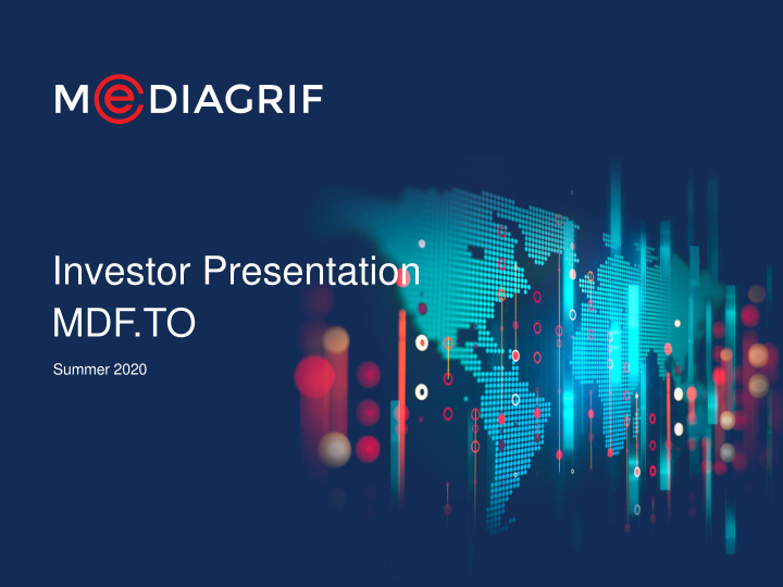 investor presentation mdf to