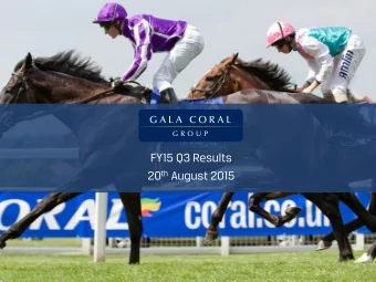 FY15 Q3 Results 20 th August 2015  Overview  Carl Leaver  FY15 Q3 results          Paul Bowtell