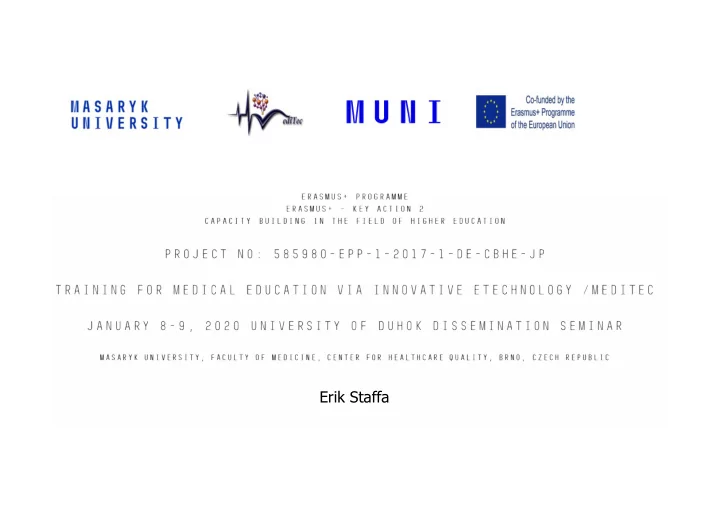 erik staffa facts 9 faculties more than 200 departments