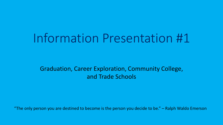 information presentation 1