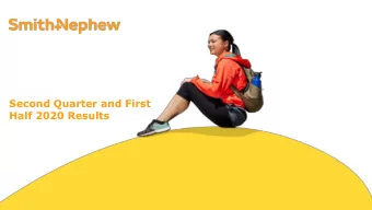 Second Quarter and First  Half 2020 Results  Forward looking statements and non-IFRS measures  This