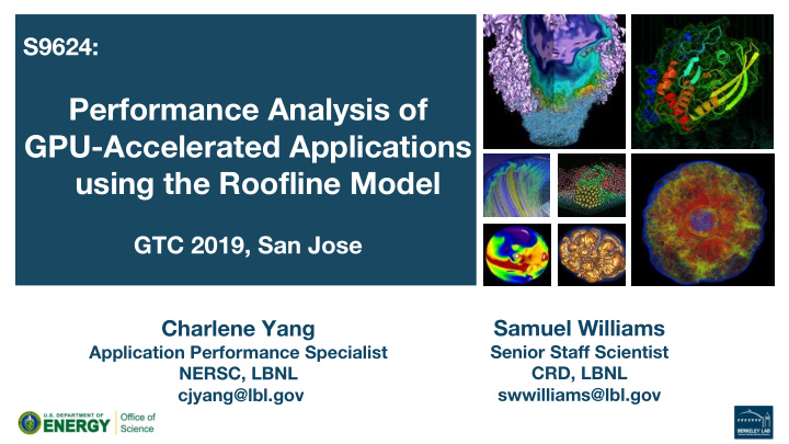 performance analysis of gpu accelerated applications