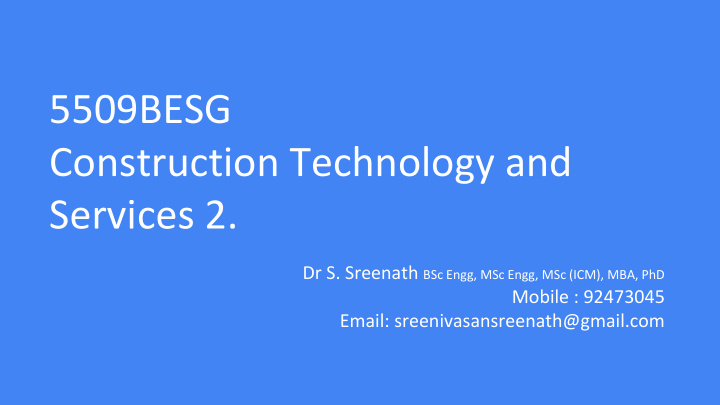 construction technology and services 2
