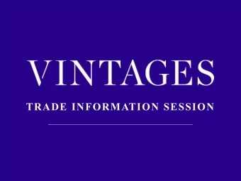 TRADE INFORMATION SESSION  AGENDA  5  6  1  2  3  4  7  Vintages  Vintages Brand  Updated  Events
