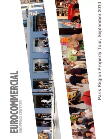 Paris Region Property Tour, September 2010  1  2  2.4 BILLION OF PRIME RETAIL PROPERTY IN
