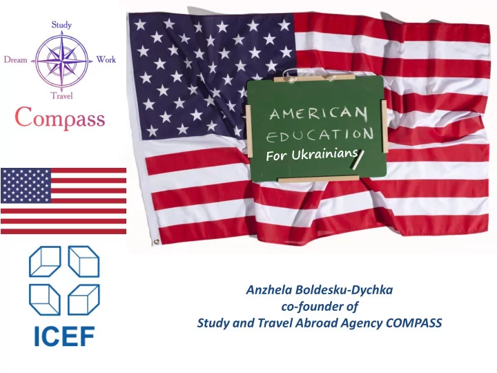 anzhela boldesku dychka co founder of study and travel