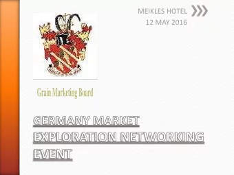 Organization  Grain Marketing Board (GMB)  Presenter  Andrew Mucheuki