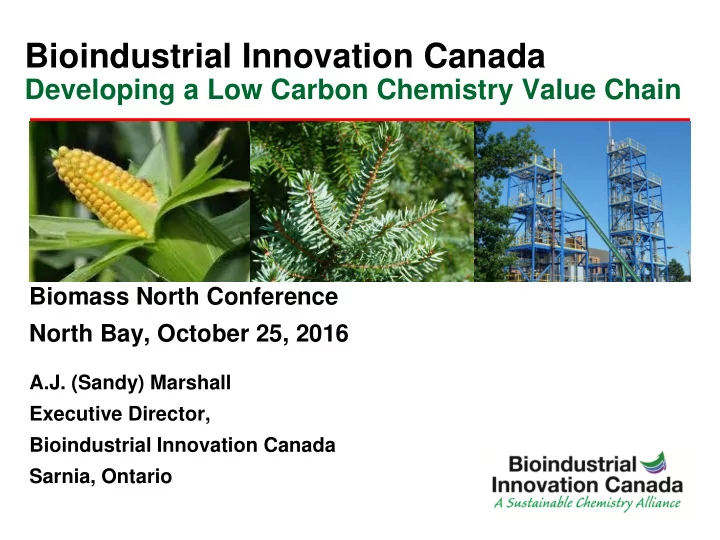 bioindustrial innovation canada