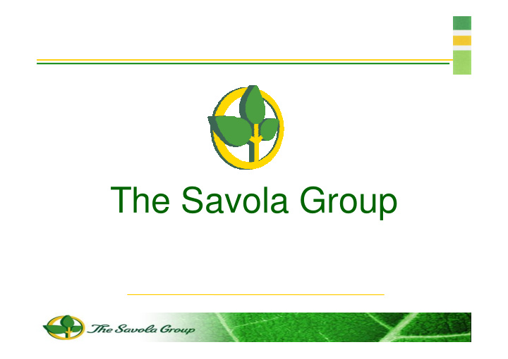 the savola group group snapshot