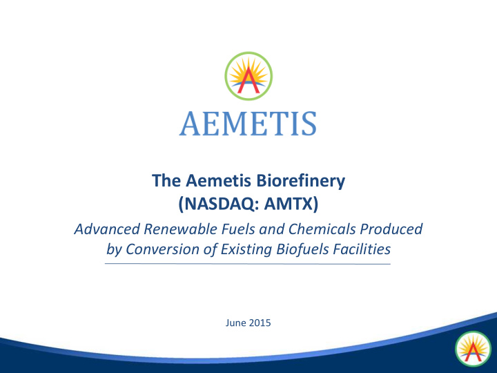 the aemetis biorefinery nasdaq amtx advanced renewable