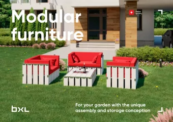 Modular  Swiss  quality  furniture  For your garden with the unique  assembly and storage