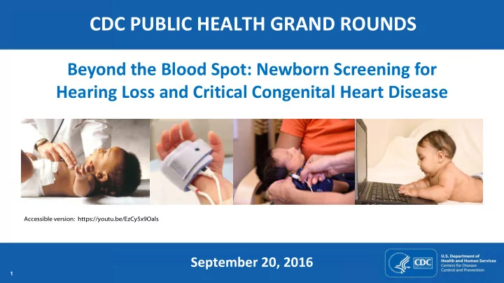 cdc public health grand rounds