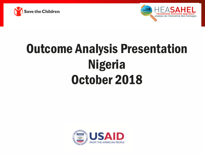 outcome analysis presentation