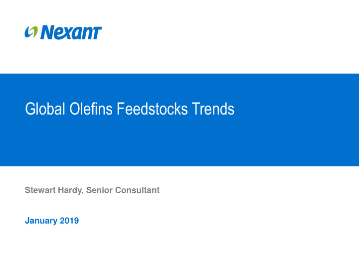 global olefins feedstocks trends