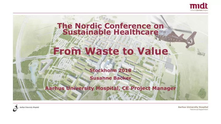 from waste to value