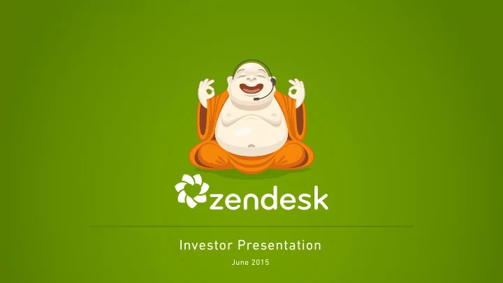 investor presentation