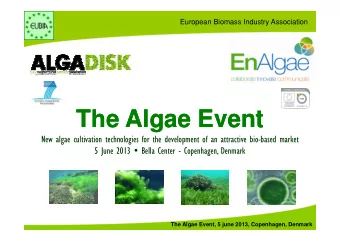 The  The Algae Event  The  The Algae Event  Algae Event  Algae Event
