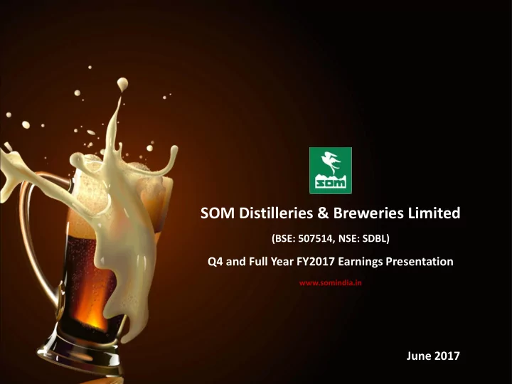 som distilleries breweries limited