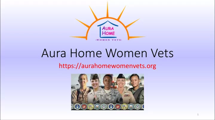aura home women vets
