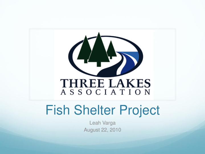 fish shelter project