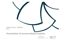 presentation of accommodation facilities content
