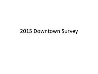 2015 Downtown Survey  What best describes you?  7%  28%  12%  Downtown Business Manager  Downtown