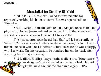 Thursday.  Shafiq Woon Abdullah admitted in a Singapore court that the  physically abused