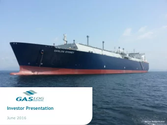 Investor Presentation  June 2016  Not For Redistribution  2  Forward-Looking Statements All