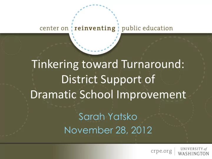 district support of