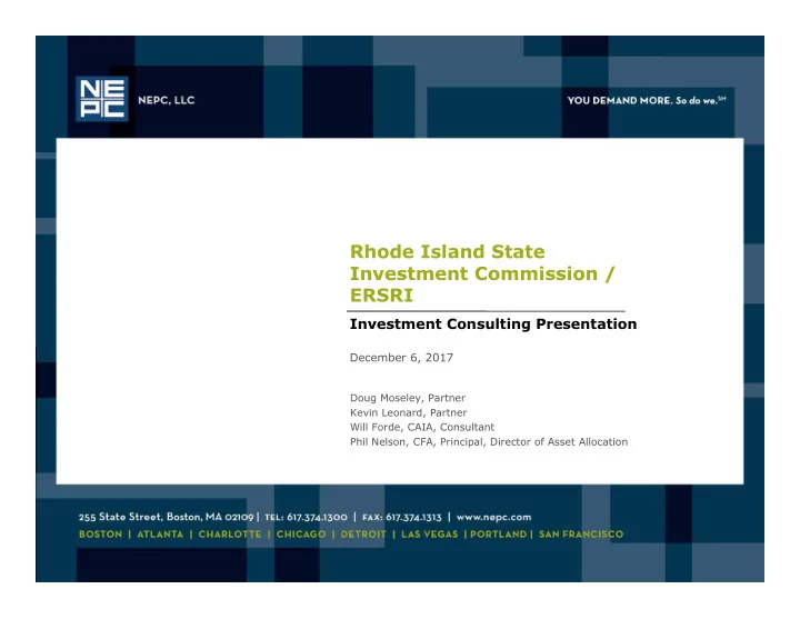 rhode island state investment commission ersri