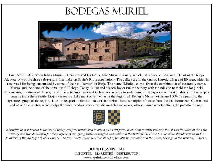 bodegas muriel