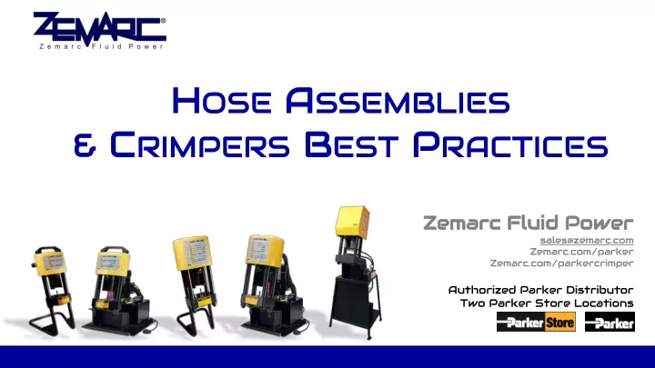 3 crimping your hose
