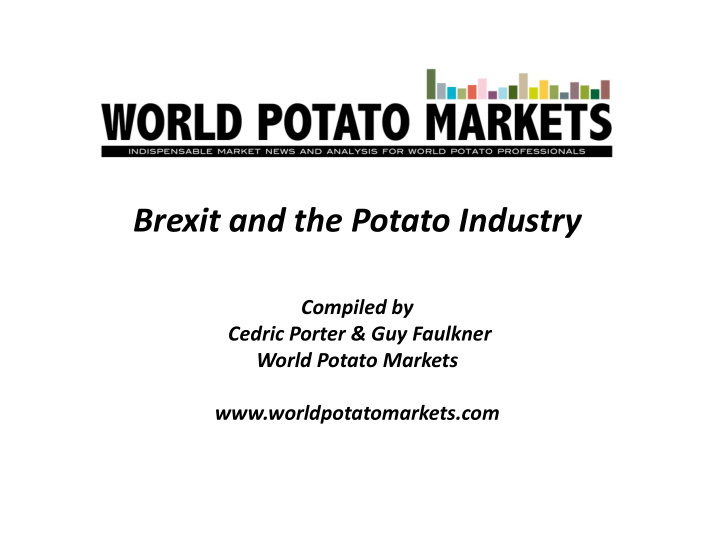 brexit and the potato industry