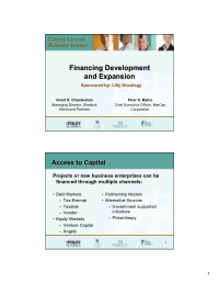 financing development financing development and expansion