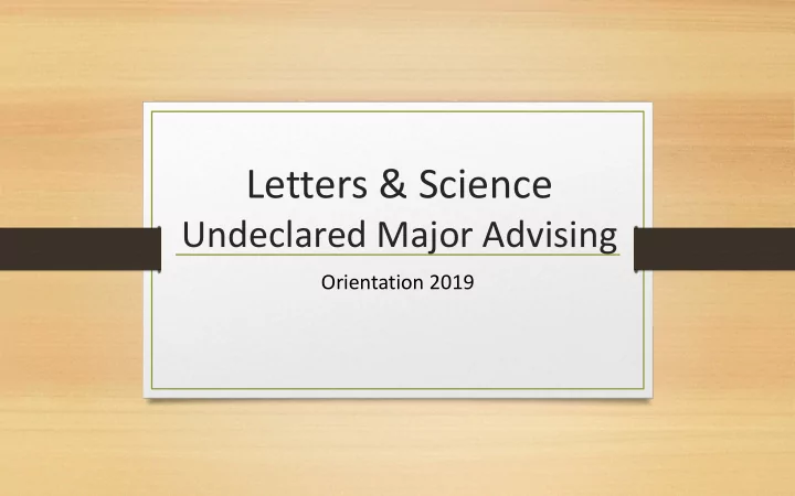 letters science
