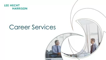 Career Services  1  Agenda  Introduction  About LHH  LHH Services  Brand-Coach-Connect