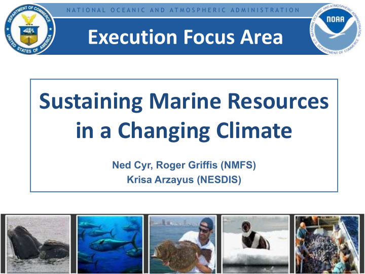 sustaining marine resources in a changing climate