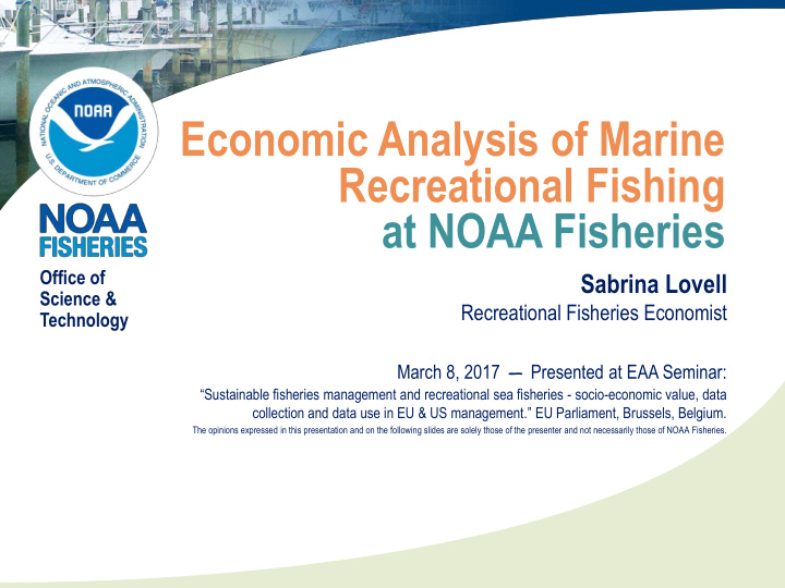 economic analysis of marine