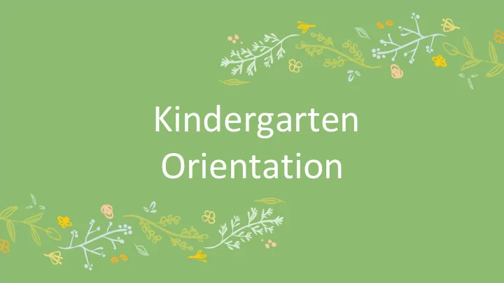orientation croissant park elementary