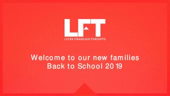 Welcome to our new  ew  families  Back to School 20 19  Welcome Barbecue  organized by  by A PA  +