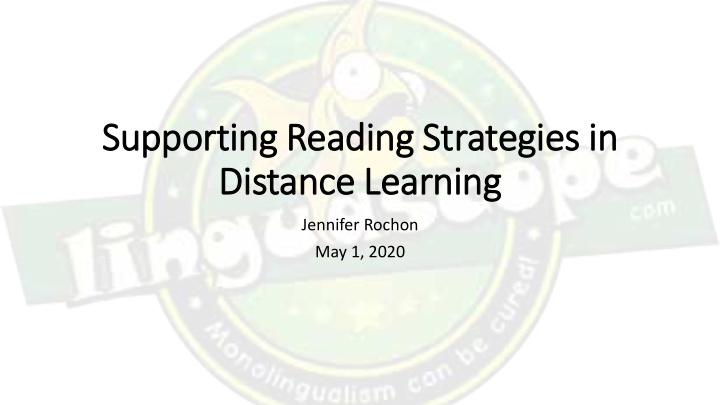 supporting reading strategies in in