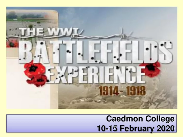 caedmon college 10 15 february 2020