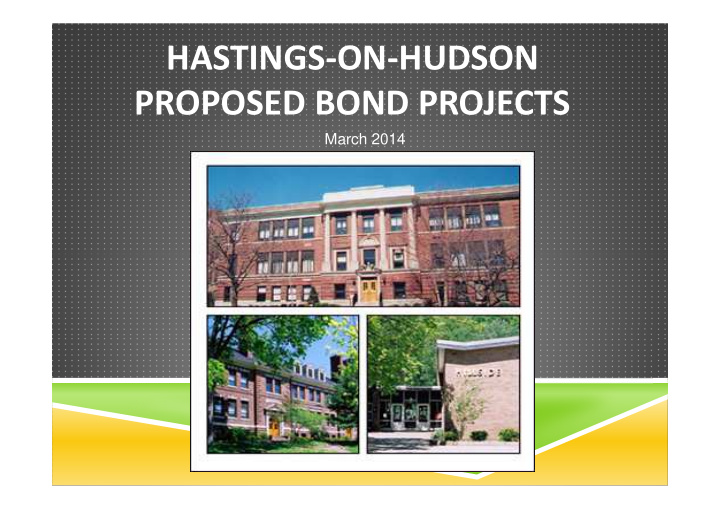 hastings on hudson proposed bond projects