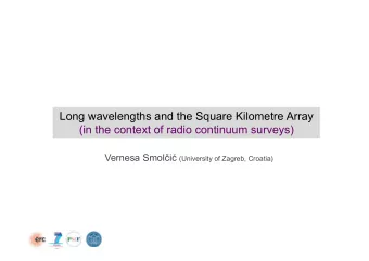 Long wavelengths and the Square Kilometre Array  (in the context of radio continuum surveys)